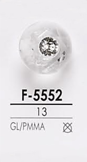 F5552 Cúc Bóng Kim Loại Phong Cách Cuộn Tròn IRIS