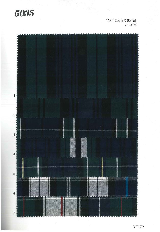 MU5035 Kẻ Caro[Vải] Ueyama Textile
