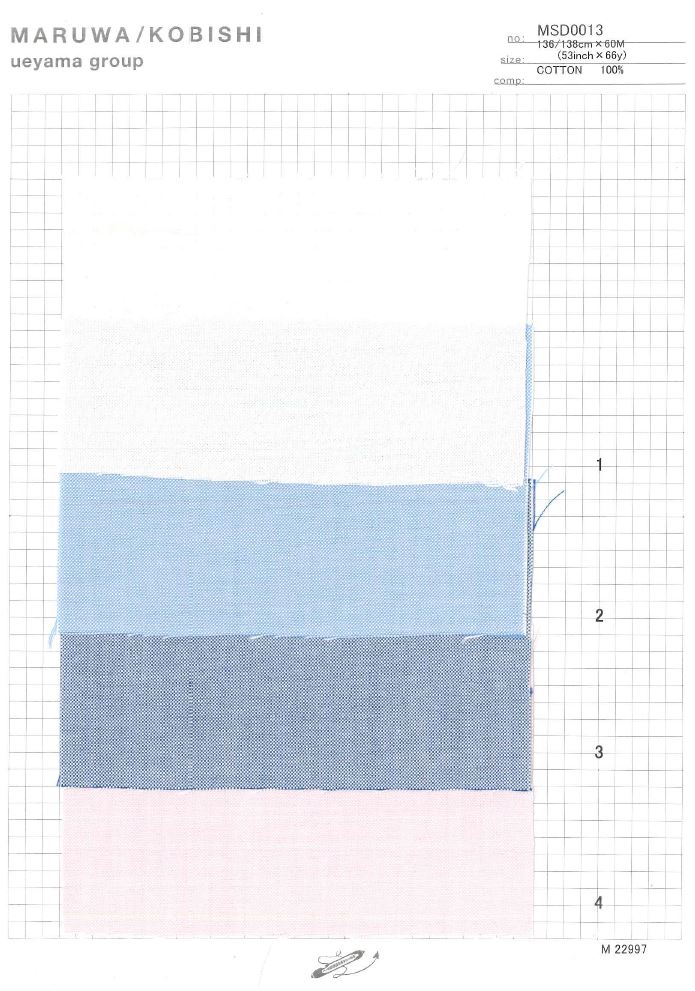 MSD0013 Vải Oxford Co Giãn Tự Nhiên Ueyama Textile