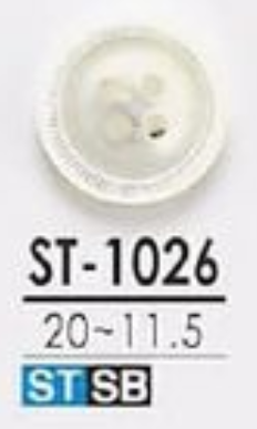 ST-1026 Được Làm Bởi Xà Cừ 4 Lỗ Trên Mặt Trước Và Các Cúc Bóng IRIS