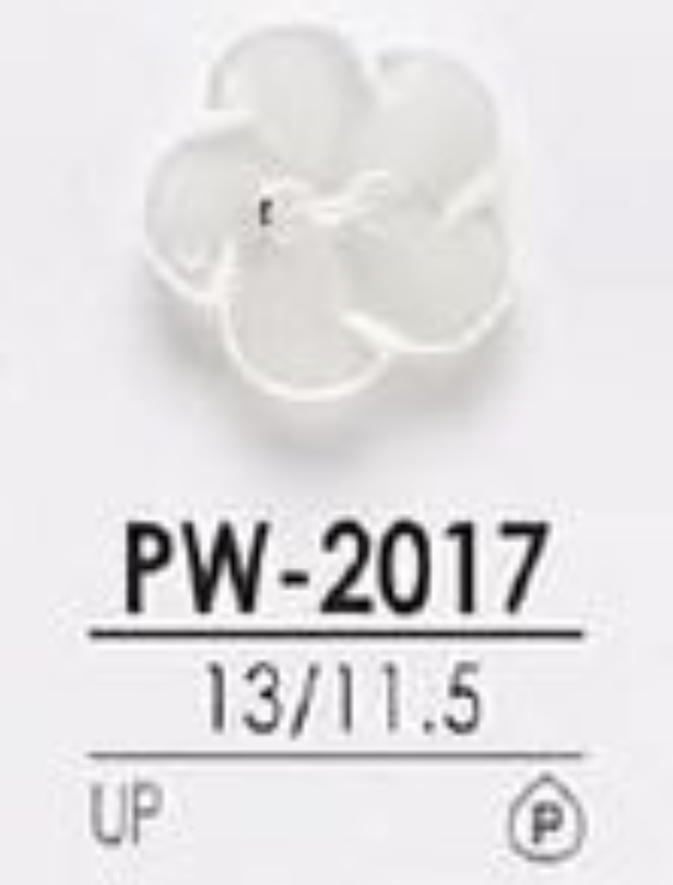 PW2017 2 Lỗ Phía Trước Bằng Nhựa Resin Polyester, Cúc Bóng IRIS