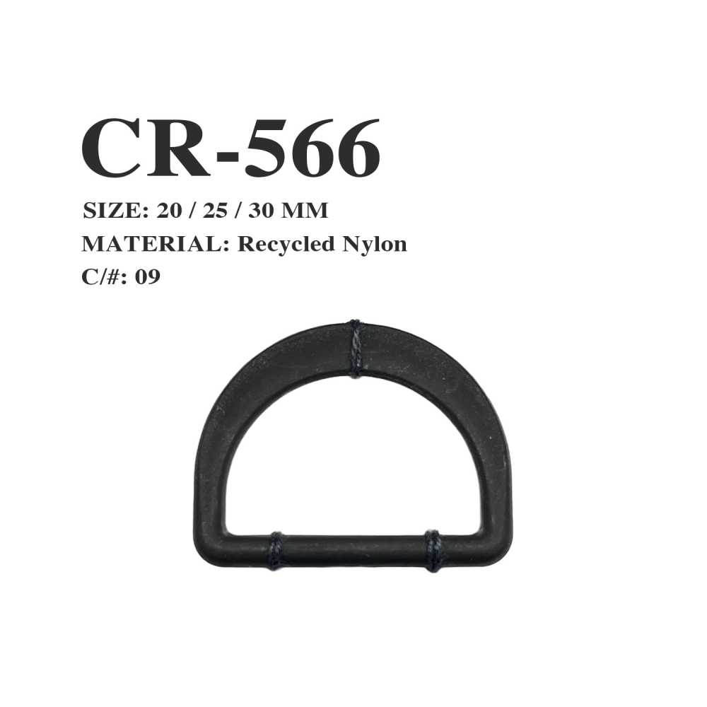 CR-566 Vòng Lưới Nylon Khoen Chữ D Tái Chế[Mặt Thắt Lưng Và Khoen] Morito(MORITO)