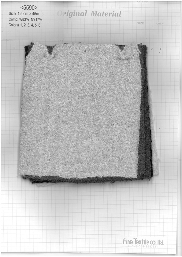 5590 Vải Tweed Tuýt Vòng Mềm Dệt Tốt