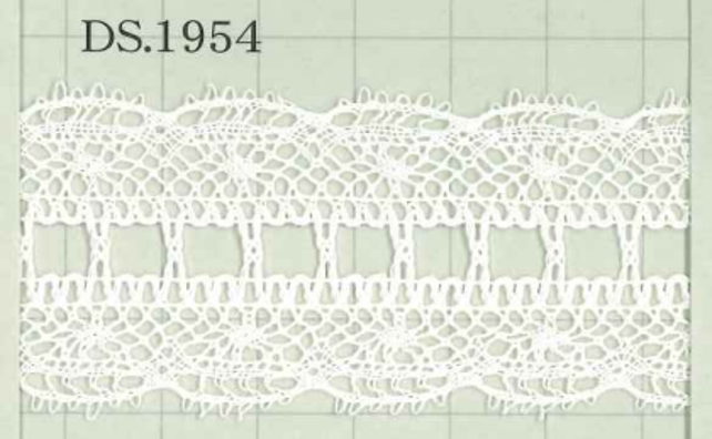 DS1954 Chiều Rộng Dây đăng Ten Cotton : 33mm[Ren / Đăng Ten] Daisada