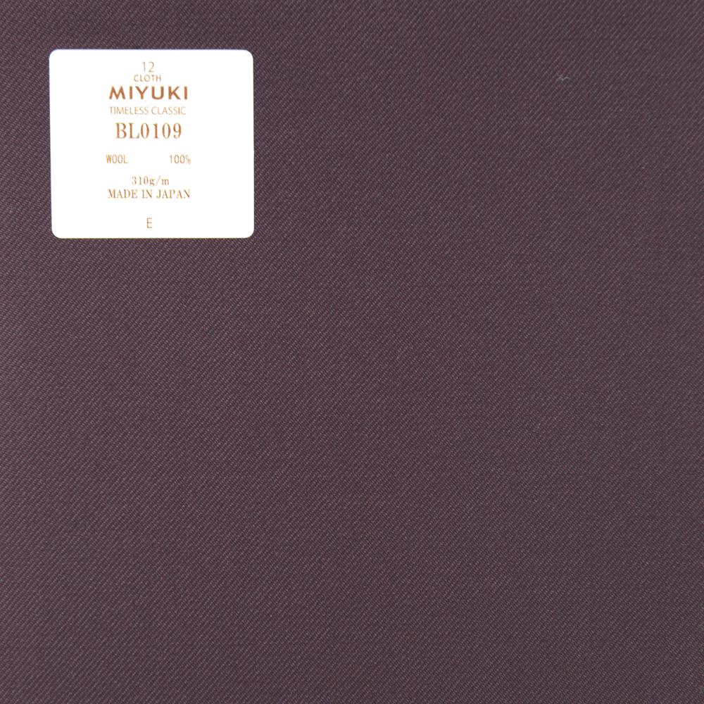 BL0109 Màu Tím Vải Trơn Không Hoạ Tiết Cổ điển Cổ điển Vượt Thời Gian Miyuki Keori (Miyuki)