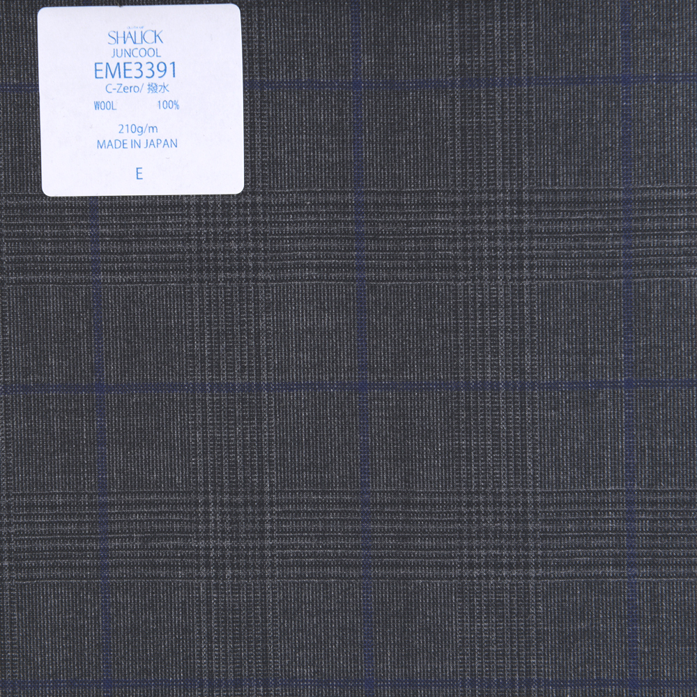 EME3391 Quần áo Mùa Hè Nhật Bản Dòng Sharick Juncourt Glen Kẻ Caro Grey X Blue Pane[Vải] Miyuki Keori (Miyuki)