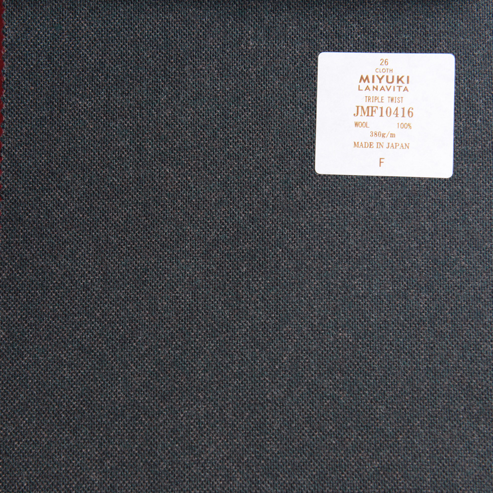 JMF10416 Bộ Sưu Tập Lana Vita Vải Tweed Homespun Vải Trơn Không Hoạ Tiết Charcoal Heaven Grey Miyuki Keori (Miyuki)