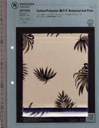 1077039 T / C Mũi đan Hạt Gạo Leaf Print[Vải] Takisada Nagoya Ảnh phụ