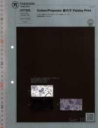 1077935 T / C Mũi đan Hạt Gạo Paisley Print[Vải] Takisada Nagoya Ảnh phụ