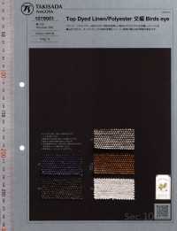 1079001 Màu Nhuộm Hàng đầu Linen Jersey Birdseye[Vải] Takisada Nagoya Ảnh phụ