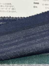 AN-9273 Len Cotton đan Chéo Sọc Ngang[Vải] ARINOBE CO., LTD. Ảnh phụ