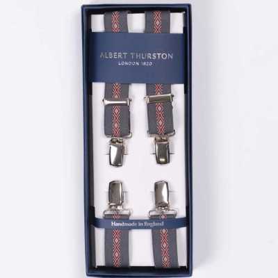ATX-2595 Albert Thurston Dây đai đeo Quần Chữ Y X Type Kẹp Dây đai Quần Chữ Y 4 Point 25mm Elastic (Chun)[Lễ Phục Kiện Trang Trọng] ALBERT THURSTON Ảnh phụ