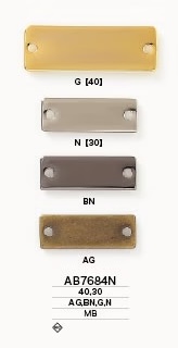 AB7684N Tấm Kim Loại đồng Thau Dùng để May[Các sản phẩm khác] IRIS