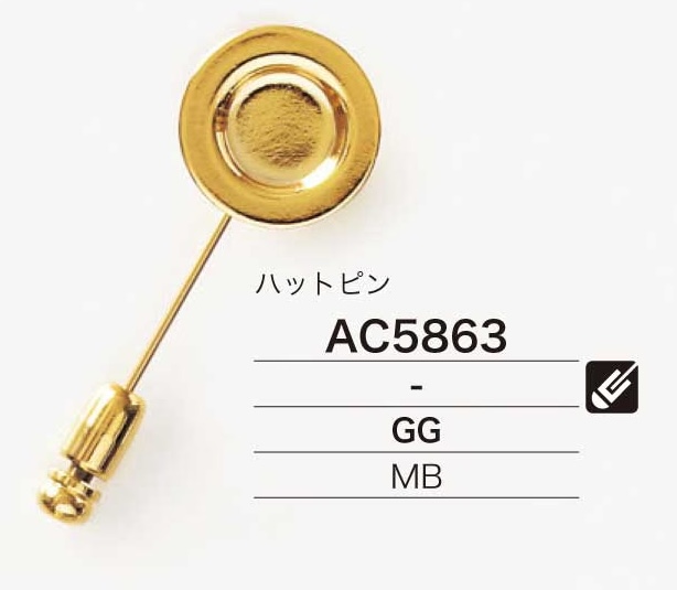 AC5863 Ghim Cài Mũ Bằng đồng Thau[Các sản phẩm khác] IRIS