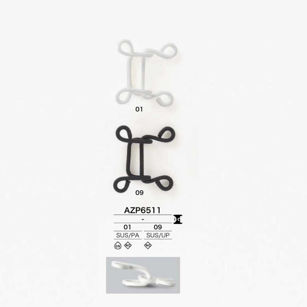 AZP6511 Móc Lò Xo Bằng Thép Không Gỉ/nylon/polyester IRIS
