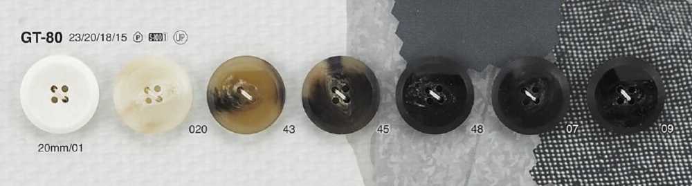 GT80 Cúc Nhựa Resin Polyester 4 Lỗ IRIS