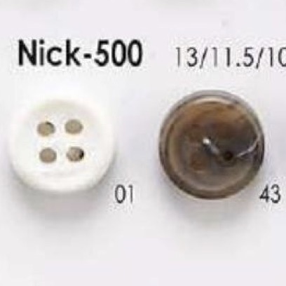 NICK500 Cúc 4 Lỗ Làm Bằng Nhựa Resin Urê