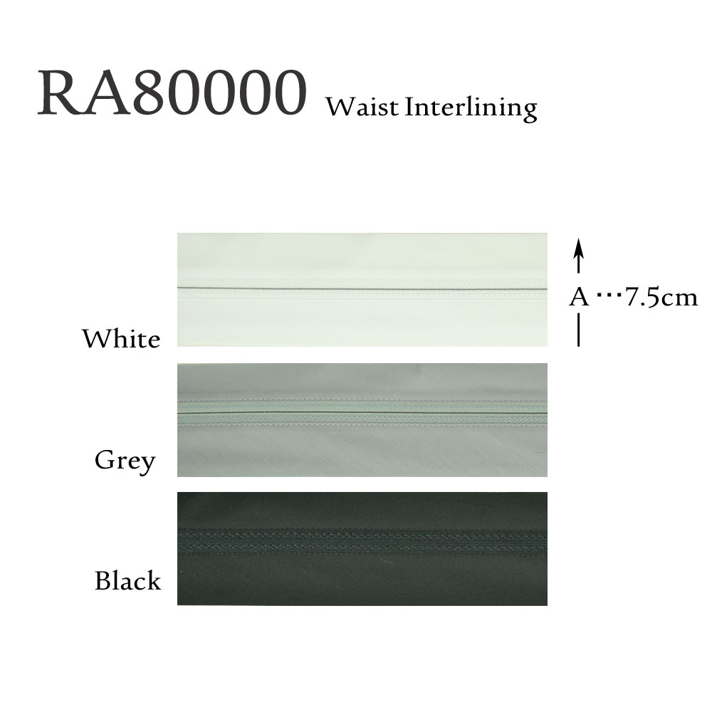 RA80000 Dệt Kim đan Dọc Vải Lót Túi Sử Dụng Lót Cạp Eo T / C