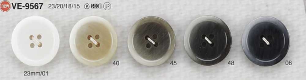 VE9567 Cúc Nhựa Resin Polyester 4 Lỗ IRIS
