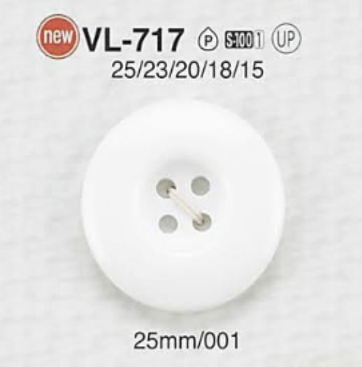 VL717 Cúc Nhựa Resin Polyester 4 Lỗ IRIS