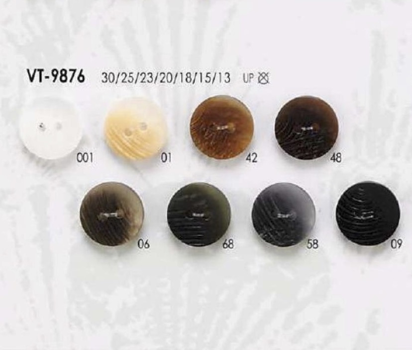 VT9876 Cúc Hai Lỗ Nhựa Resin Polyester IRIS