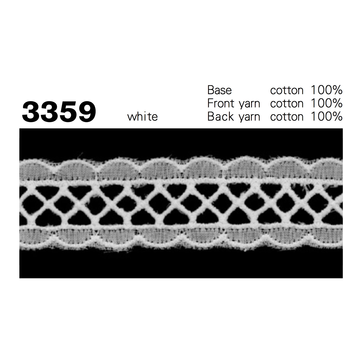 3359 Chất Liệu Cotton Ren / Đăng Ten Mịn Kyowa Lace