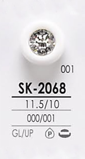 SK2068 Cúc đá Pha Lê để Nhuộm IRIS