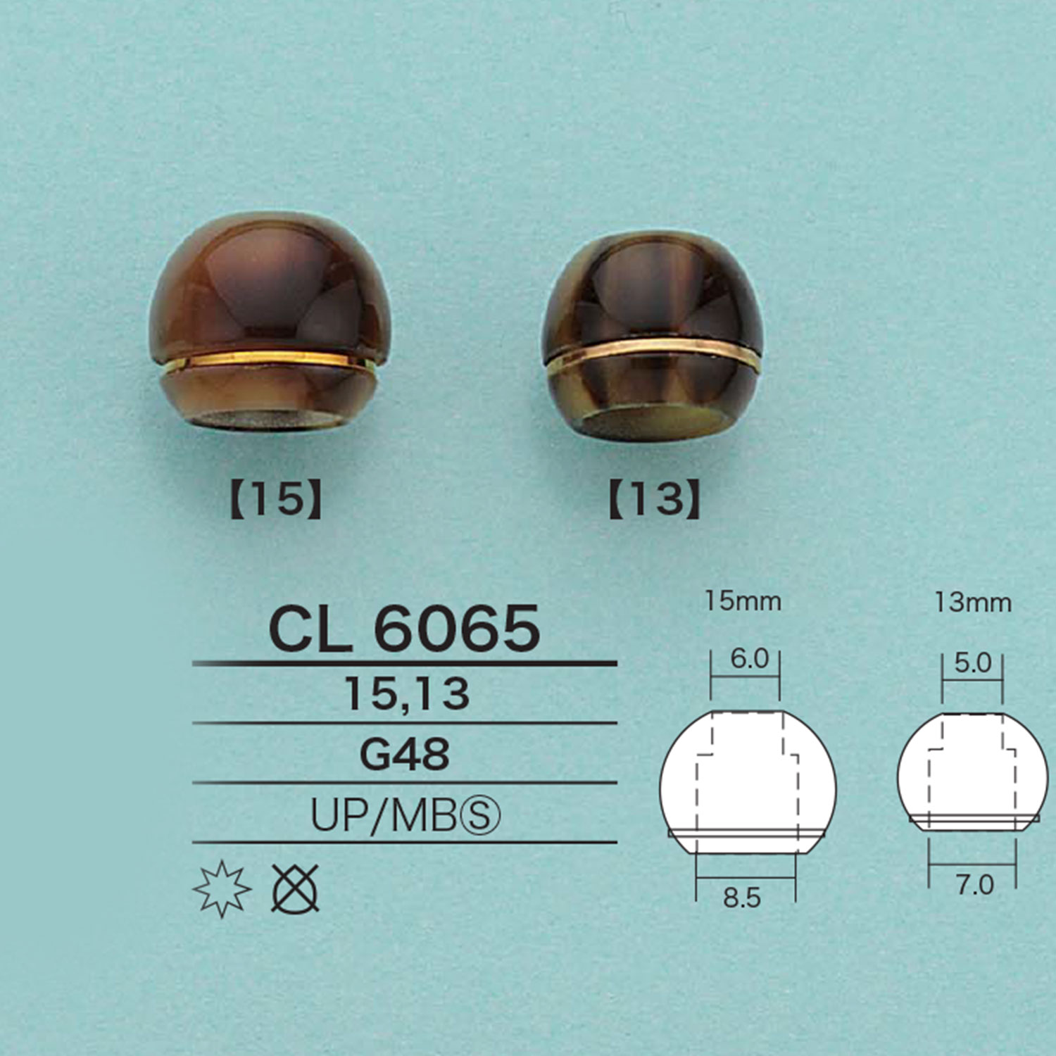 CL6065 Đầu ống Bọc đầu Dây Tròn[Mặt Thắt Lưng Và Khoen] IRIS