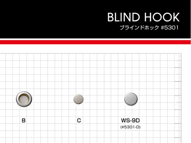 5301 B/C/D SET 5301 Blind Hook Dưới Các Bộ Phận (Socket/Stud/Post SET)[Cúc Bấm 4 Thành Phần/ Mắt Cáo Eyelet] Morito(MORITO)
