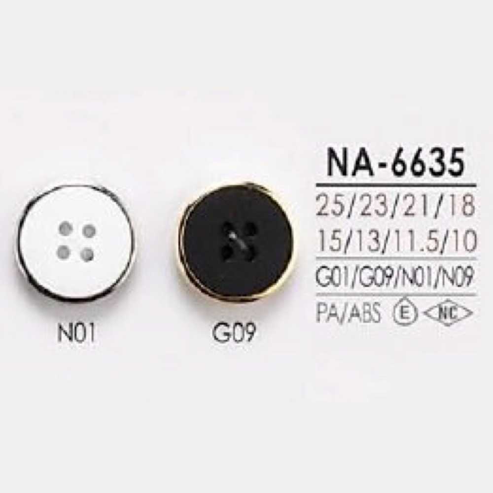 NA6635 Cúc Nhựa Resin Nylon/ Nhựa Resin ABS 4 Lỗ IRIS