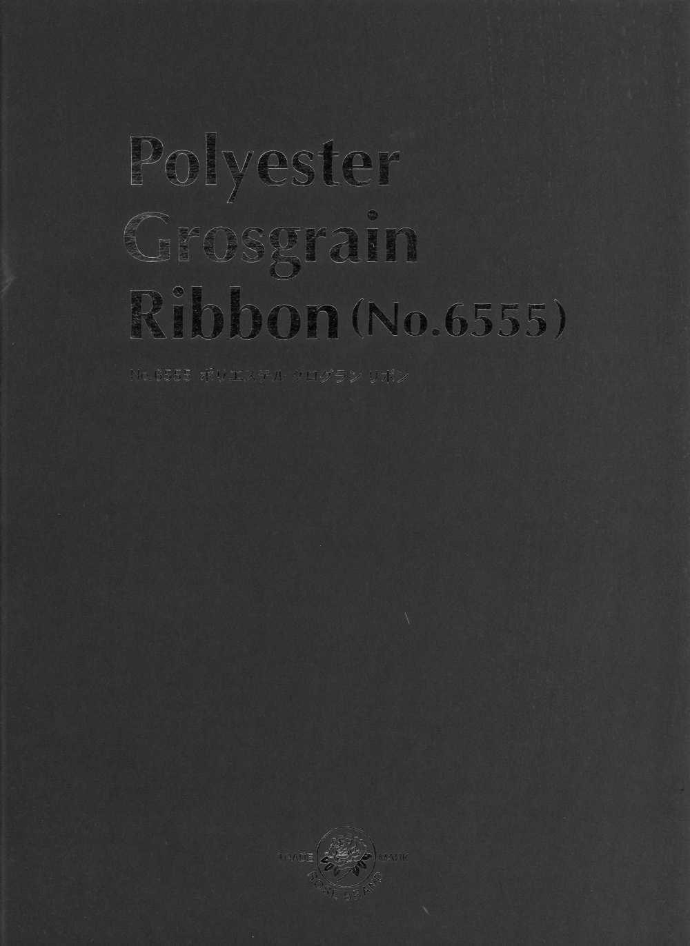 6555-SAMPLE Thẻ Màu Ruy Băng Polyester Ruy Băng Gân Sần[Catalogue Sản Phẩm] ROSE BRAND (Marushin)