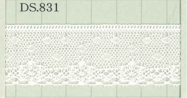 DS831 Chiều Rộng Dây đăng Ten Cotton : 26mm[Ren / Đăng Ten] Daisada
