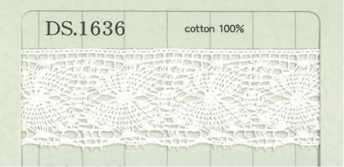 DS1636 Chiều Rộng Dây đăng Ten Cotton : 24mm[Ren / Đăng Ten] Daisada