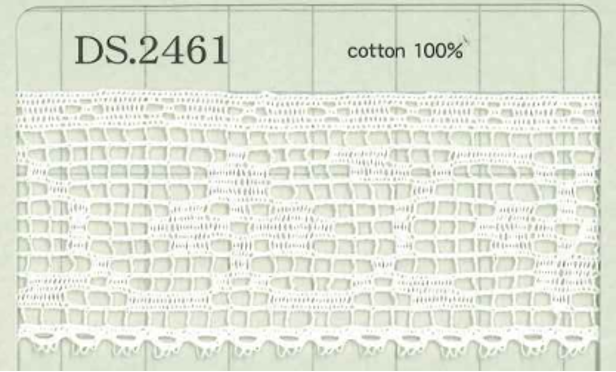 DS2461 Chiều Rộng Dây đăng Ten Cotton : 32mm[Ren / Đăng Ten] Daisada