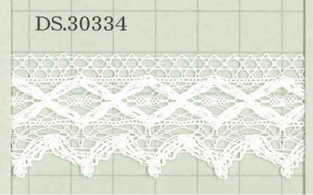 DS30334 Chiều Rộng Dây đăng Ten Cotton : 30 Mm[Ren / Đăng Ten] Daisada
