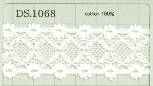 DS1068 Chiều Rộng Dây đăng Ten Cotton : 28mm[Ren / Đăng Ten] Daisada