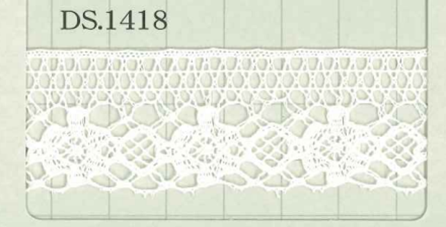 DS1418 Chiều Rộng Dây đăng Ten Cotton : 25 Mm[Ren / Đăng Ten] Daisada