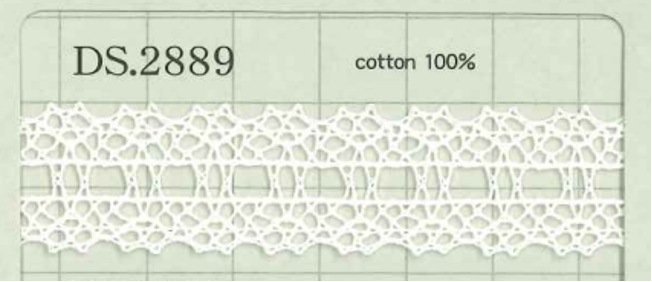 DS2889 Chiều Rộng Dây đăng Ten Cotton : 17mm[Ren / Đăng Ten] Daisada