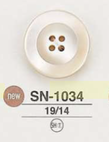 SN1034 Cúc Vỏ Xà Cừ 4 Lỗ IRIS