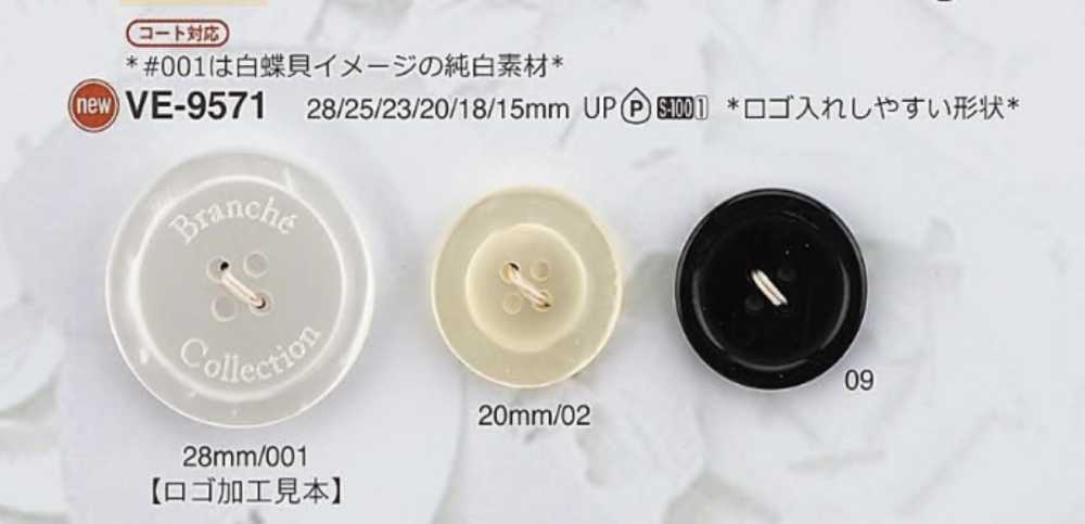 VE9571 Cúc Nhựa Resin Polyester 4 Lỗ IRIS