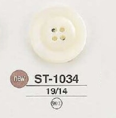 ST1034 Nút 4 Lỗ Cúc Vỏ Trai/sò/xà Cừ IRIS