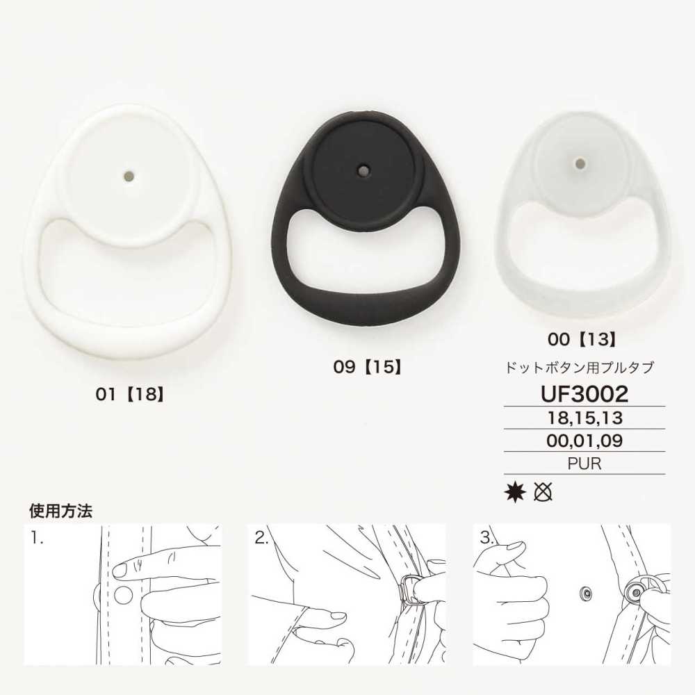 UF3002 Cúc Bấm 4 Thành Phần Nhựa Resin Polyurethane[Cúc Bấm 4 Thành Phần Và Mắt Cáo Eyelet] IRIS