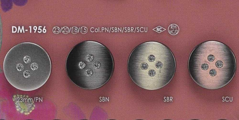 DM1956 Cúc Nhảy Bằng Thủy Tinh/kim Loại Cao Cấp IRIS