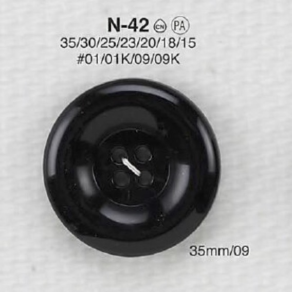 N42 Cúc 4 Lỗ Nhựa Resin Nylon IRIS