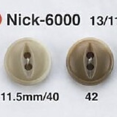 NICK6000 Cúc Làm Bằng Nhựa Resin Urê 2 Lỗ Phía Trước IRIS