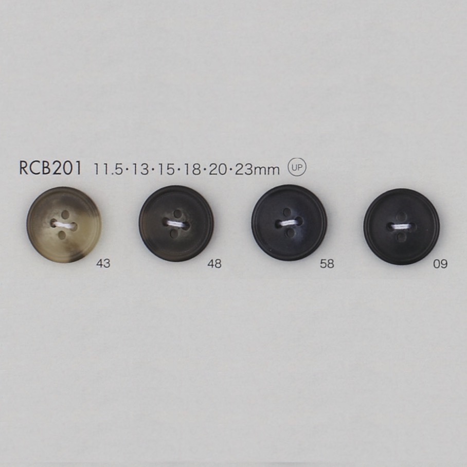 RCB201 Cúc 4 Lỗ Viền Nhựa Resin Polyester DAIYA BUTTON
