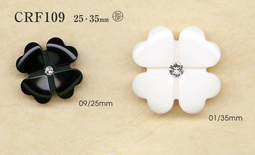 CRF109 Cúc Nhựa Resin Polyester/kim Cương Giả DAIYA BUTTON