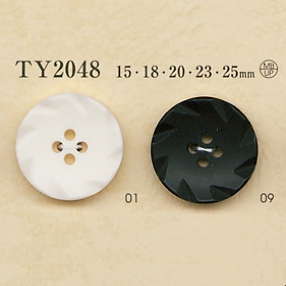 TY2048 Cúc Nhựa Resin Polyester/đồng Thau 4 Lỗ DAIYA BUTTON