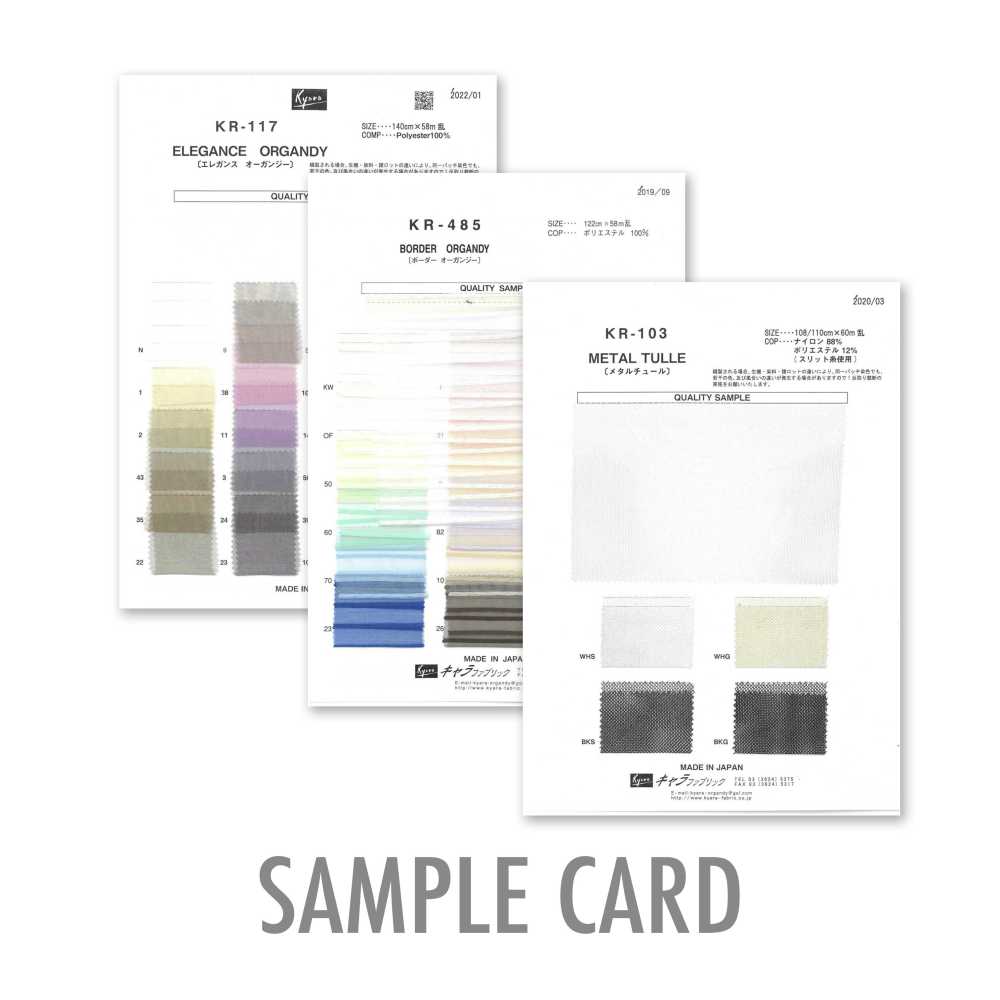 KYARA-SAMPLE Catalogue Sản Phẩm Vải