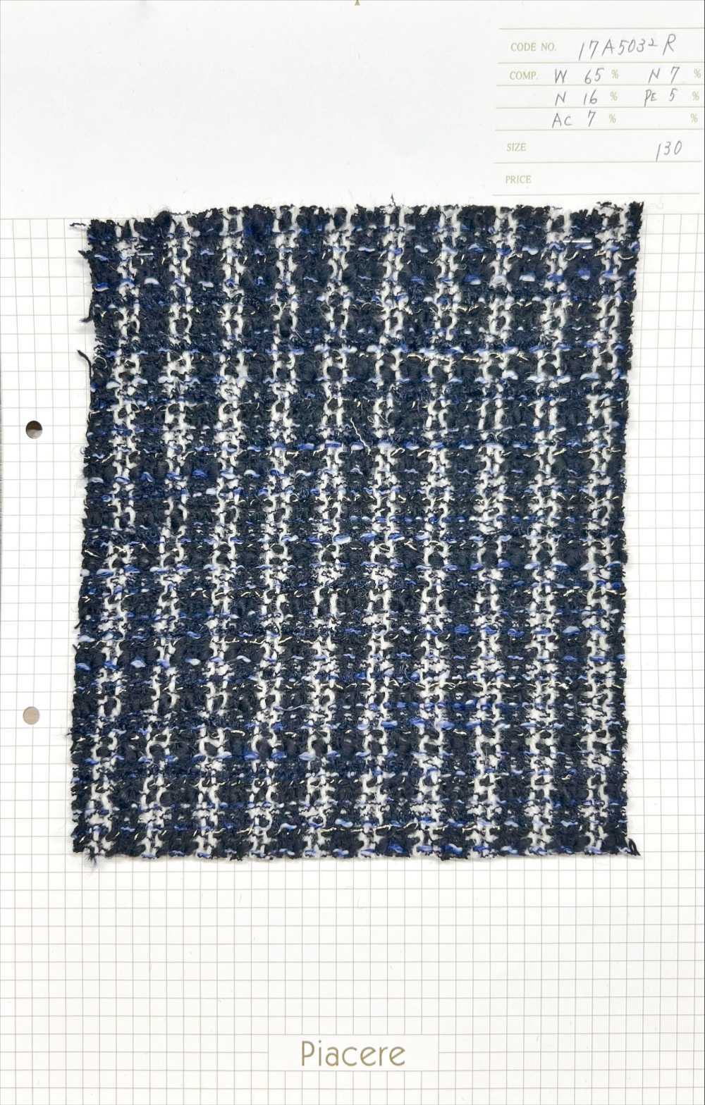 17A5032R Vải Tweed Rối Rắm Piacere